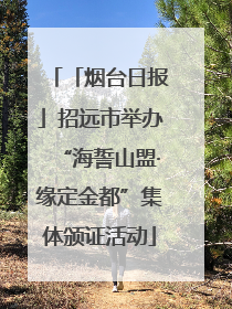 「烟台日报」招远市举办“海誓山盟·缘定金都”集体颁证活动