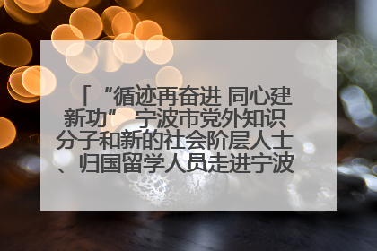“循迹再奋进 同心建新功” 宁波市党外知识分子和新的社会阶层人士、归国留学人员走进宁波舟山港穿山港区