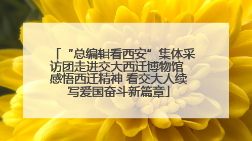 “总编辑看西安”集体采访团走进交大西迁博物馆 感悟西迁精神 看交大人续写爱国奋斗新篇章