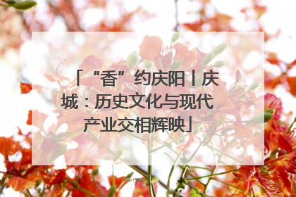 “香”约庆阳丨庆城：历史文化与现代产业交相辉映
