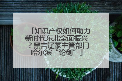 知识产权如何助力新时代东北全面振兴？黑吉辽蒙主管部门哈尔滨“论剑”