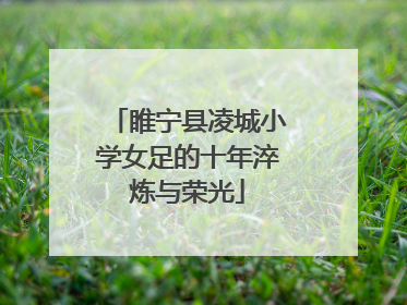 睢宁县凌城小学女足的十年淬炼与荣光