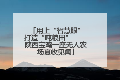 用上“智慧眼” 打造“吨粮田”——陕西宝鸡一座无人农场夏收见闻