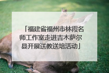 福建省福州市林霞名师工作室走进吉木萨尔县开展送教送培活动