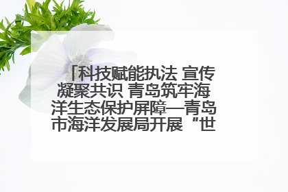 科技赋能执法 宣传凝聚共识 青岛筑牢海洋生态保护屏障—青岛市海洋发展局开展“世界海洋日”和“全国海洋宣传日”宣传活动