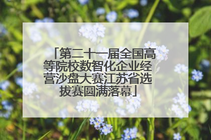 第二十一届全国高等院校数智化企业经营沙盘大赛江苏省选拔赛圆满落幕