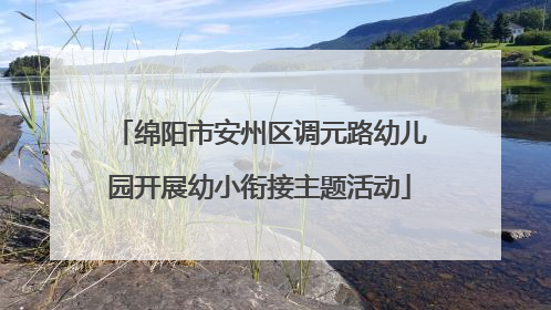 绵阳市安州区调元路幼儿园开展幼小衔接主题活动