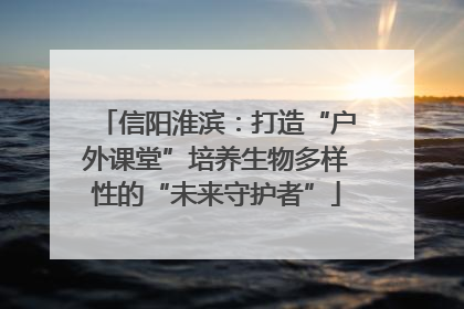 信阳淮滨：打造“户外课堂”培养生物多样性的“未来守护者”