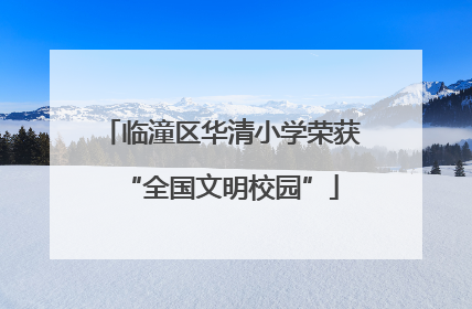 临潼区华清小学荣获“全国文明校园”