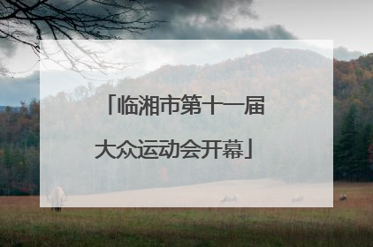 临湘市第十一届大众运动会开幕