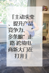 主动求变、提升产品竞争力、“多条腿”走路 跨境电商新大门在打开