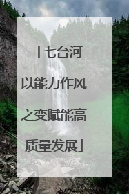 七台河 以能力作风之变赋能高质量发展