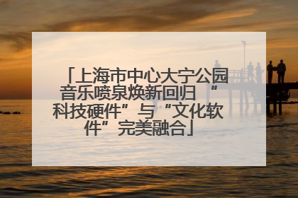 上海市中心大宁公园音乐喷泉焕新回归 “科技硬件”与“文化软件”完美融合