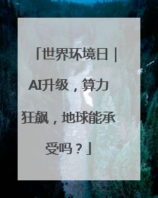 世界环境日｜AI升级，算力狂飙，地球能承受吗？