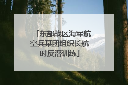 东部战区海军航空兵某团组织长航时反潜训练