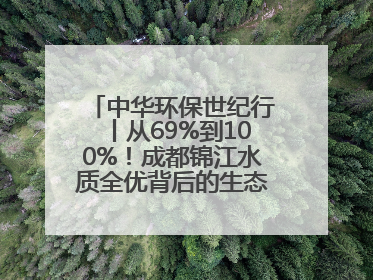 中华环保世纪行丨从69%到100%！成都锦江水质全优背后的生态治理密码