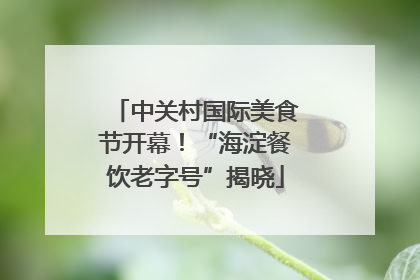中关村国际美食节开幕！“海淀餐饮老字号”揭晓