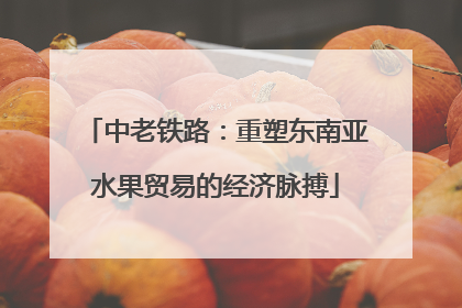 中老铁路:重塑东南亚水果贸易的经济脉搏