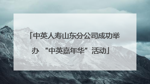 中英人寿山东分公司成功举办 “中英嘉年华”活动