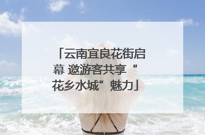 云南宜良花街启幕 邀游客共享“花乡水城”魅力