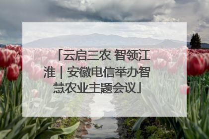 云启三农 智领江淮｜安徽电信举办智慧农业主题会议