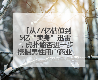 从77亿估值到5亿“卖身”迅雷，虎扑能否进一步挖掘男性用户商业价值？