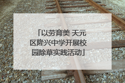 以劳育美 天元区隆兴中学开展校园除草实践活动