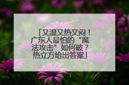 又湿又热又闷！广东人最怕的“魔法攻击”如何破？热立方给出答案