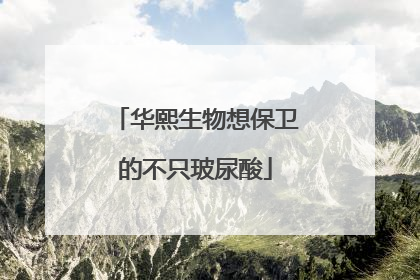 华熙生物想保卫的不只玻尿酸