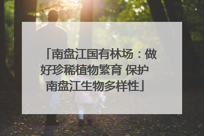 南盘江国有林场：做好珍稀植物繁育 保护南盘江生物多样性