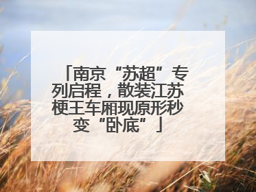 南京“苏超”专列启程，散装江苏梗王车厢现原形秒变“卧底”