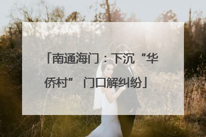 南通海门：下沉“华侨村” 门口解纠纷