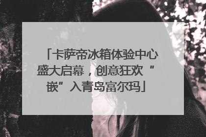 卡萨帝冰箱体验中心盛大启幕，创意狂欢“嵌”入青岛富尔玛
