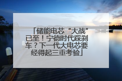 储能电芯“大战”已至！宁德时代踩刹车？下一代大电芯要经得起三重考验