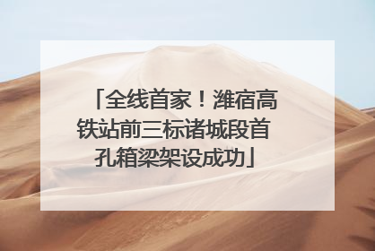 全线首家！潍宿高铁站前三标诸城段首孔箱梁架设成功