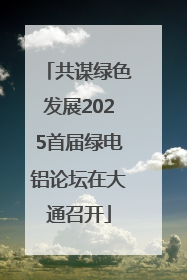 共谋绿色发展2025首届绿电铝论坛在大通召开