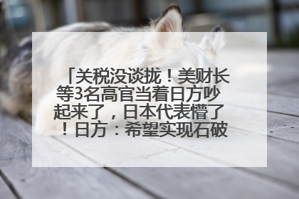 关税没谈拢！美财长等3名高官当着日方吵起来了，日本代表懵了！日方：希望实现石破茂与特朗普的会晤