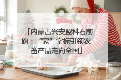 内蒙古兴安盟科右前旗：“蒙”字标引领农畜产品走向全国