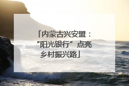 内蒙古兴安盟：“阳光银行”点亮乡村振兴路