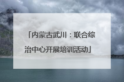 内蒙古武川：联合综治中心开展培训活动