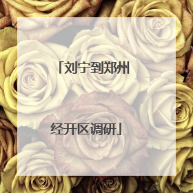 刘宁到郑州经开区调研