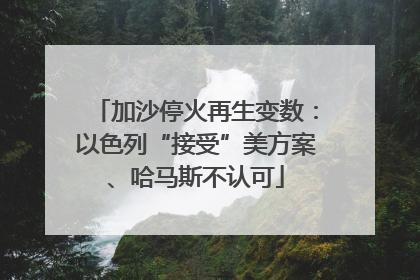 加沙停火再生变数：以色列“接受”美方案、哈马斯不认可