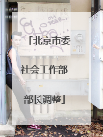 北京市委社会工作部部长调整
