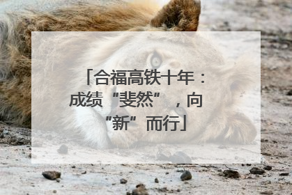 合福高铁十年：成绩“斐然”，向“新”而行
