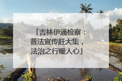 吉林伊通检察：普法宣传赶大集，法治之行暖人心