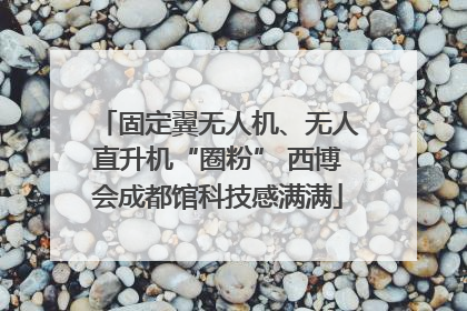 固定翼无人机、无人直升机“圈粉” 西博会成都馆科技感满满