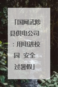 国网武陟县供电公司：用电进校园  安全过暑假