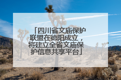 四川省文庙保护联盟在德阳成立，将建立全省文庙保护信息共享平台