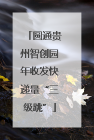 圆通贵州智创园年收发快递量“三级跳”