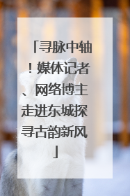 寻脉中轴！媒体记者、网络博主走进东城探寻古韵新风